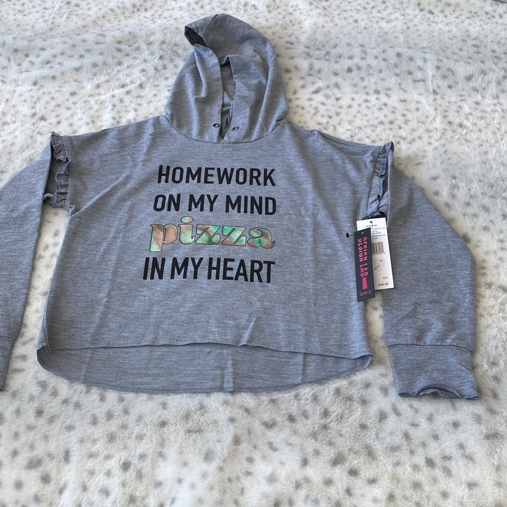 Girls cropped hoodie for kids